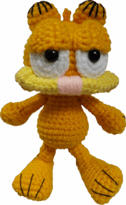 crochet garfield 01 - 13cm
