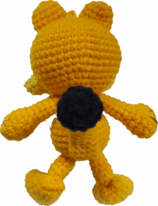 crochet garfield 02 - 13cm