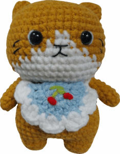 crochet hamster 01 - 11cm