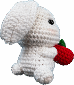 crochet rabbit apple 02