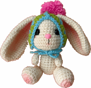 crochet rabbit mütze 01