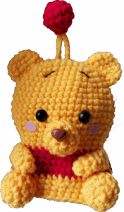 crochet winnie the pooh 10cm